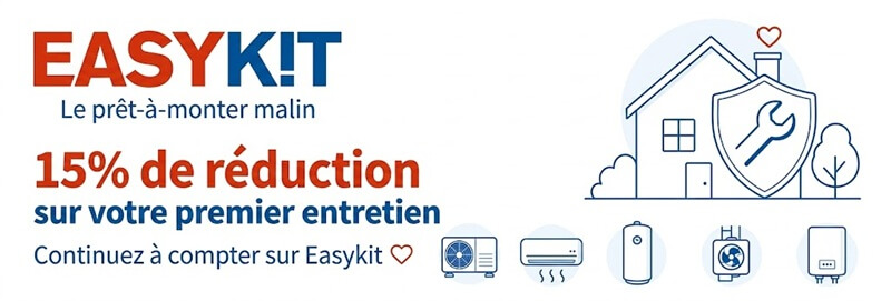 15 % de réduction sur votre premier entretien chez Easykit