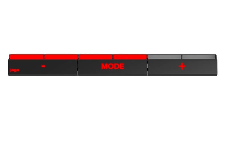 Commande du Jaga Strada Hybrid MM avec éclairage rouge en mode chauffage